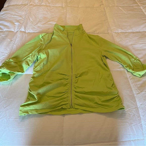 Jackets & Blazers - Calvin Klein/women’s zipper jacket, lime green,size M